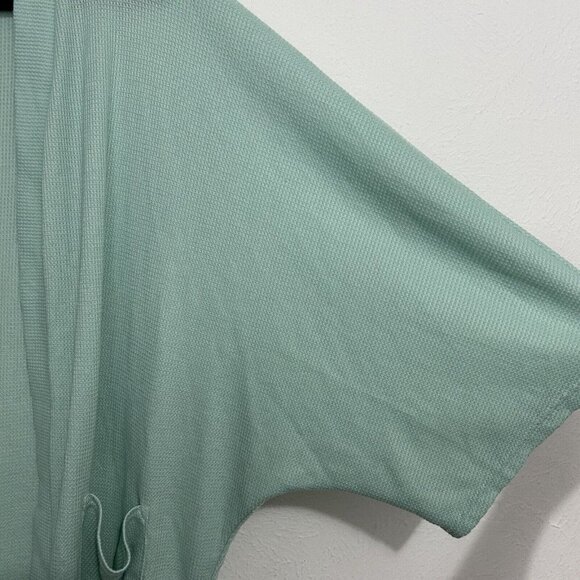 GRACE KARIN Green Lightweight Oversized Cardigan Sweater Waffle Knit Long Sz XL - Picture 6 of 10